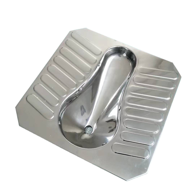 Vacuum Glossy Brushed Stainless Steel Squatting Pan SS304 650*530mm