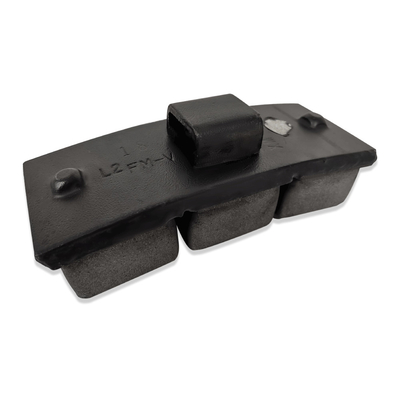 Powder Metallurgy Railway Braking System Train Brake Shoe 90MPa Cast Iron Low Friction High Friction
