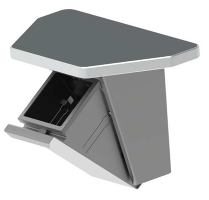 Foldable SS Dustbin Railway Carriage Interiors 4.5L For High Speed Train