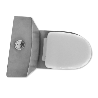 Mirror Surface Bullet Train Toilet With Water Tank 3000ml Ground Row
