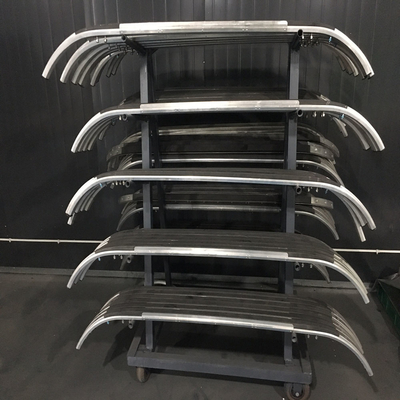 Carbon strip- Carbon current collector for pantograph with Al-Carrier