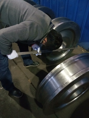Crane Traveling Wheels Railway Forging Parts For Heavy Duty Mining