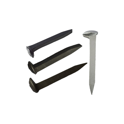 L- Shaped Head Oxygen Black Carbon Steel Dog Rail Spike For Wooden Sleeper