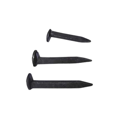 L- Shaped Head Oxygen Black Carbon Steel Dog Rail Spike For Wooden Sleeper