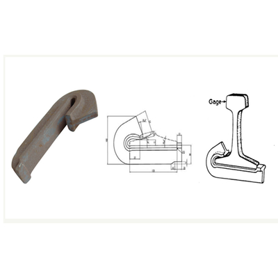 High Toughness Rail Fastener Parts Customized Rail Anchors J Style Rail Anti-Creeper