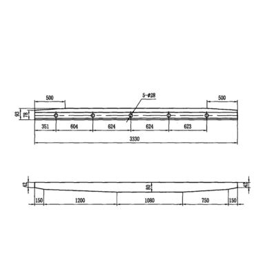 High Manganese Steel Railway Check Rail